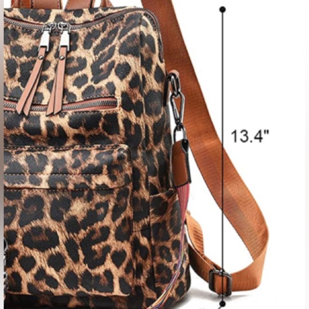Beautiful Leopard Backpack with Straps